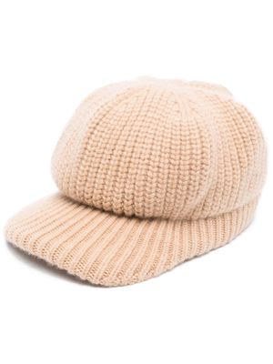 Fedeli ribbed-knit cashmere cap - Neutrals