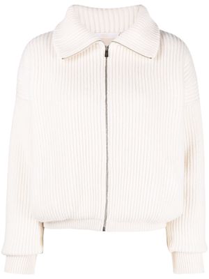 Fedeli ribbed-knit cashmere cardigan - Neutrals
