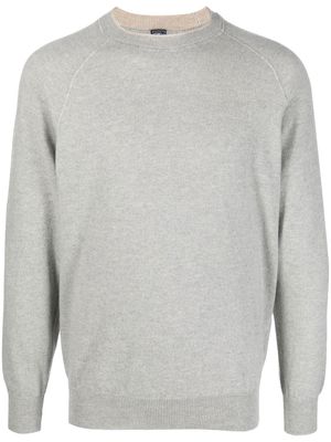 Fedeli ribbed-knit crew neck sweater - Grey