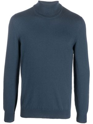 Fedeli roll-neck fine-knit jumper - Blue