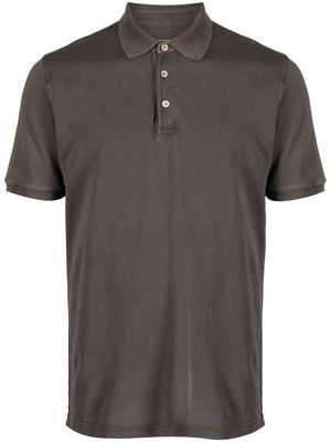 Fedeli short-sleeve polo shirt - Brown
