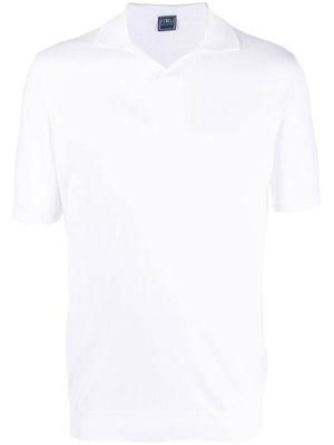 Fedeli short-sleeve polo shirt - White