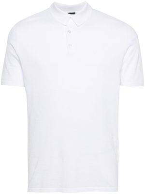 Fedeli short-sleeves cotton polo shirt - White