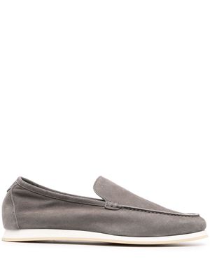 Fedeli slipper suede loafers - Grey