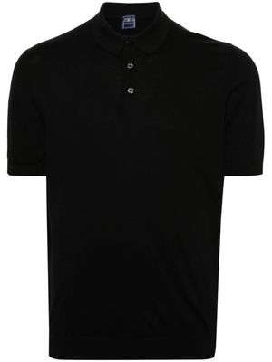 Fedeli Sportman cotton polo shirt - Black