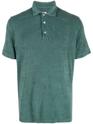 Fedeli terry cloth-effect polo shirt - Green