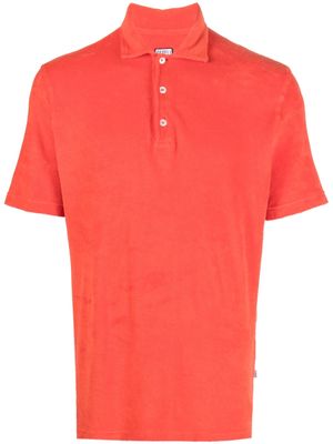 Fedeli terry cloth-effect polo shirt - Orange