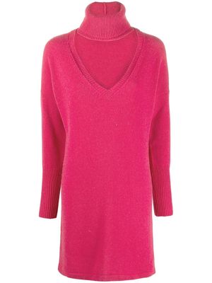 Federica Tosi Abito roll-neck dress - Pink