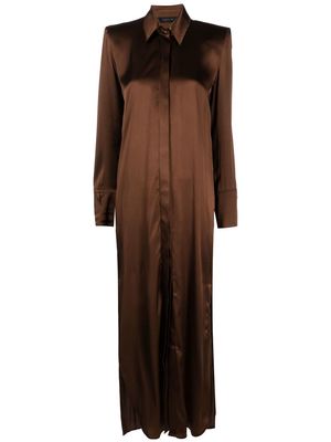 Federica Tosi ankle-length shirt dress - Brown