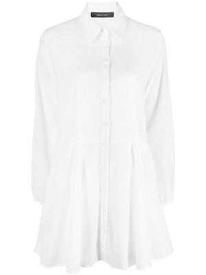 Federica Tosi button-down fastening shirt dress - White