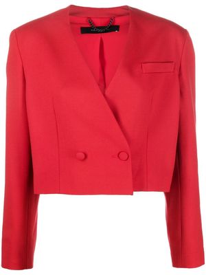 Federica Tosi cropped double-breasted blazer - Red