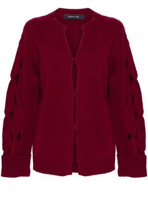 Federica Tosi cut-out cardigan - Red