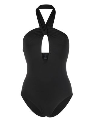 Federica Tosi cut-out halterneck swimsuit - Black