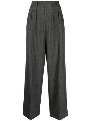 Federica Tosi dart-detail high-waisted trousers - Grey