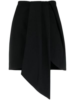 Federica Tosi draped asymmetric mini skirt - Black