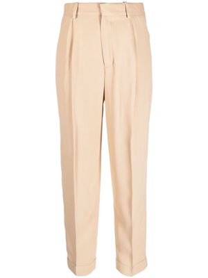 Federica Tosi high-waist cropped trousers - Neutrals