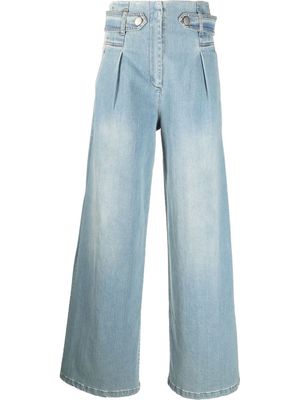 Federica Tosi high-waisted wide-leg jeans - Blue