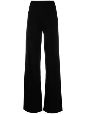 Federica Tosi knitted wide-leg trousers - Black