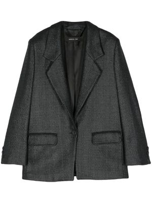 Federica Tosi long-sleeve bouclé jacket - Black