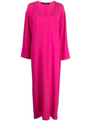 Federica Tosi long V-neck dress - Pink