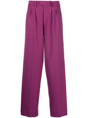 Federica Tosi mid-rise tailored palazzo trousers - Purple
