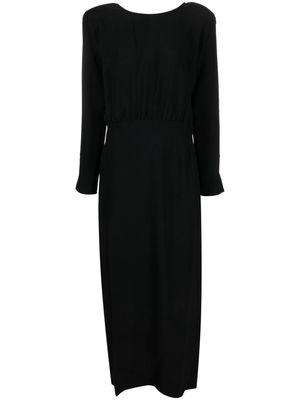 Federica Tosi open-back long-sleeve dress - Black