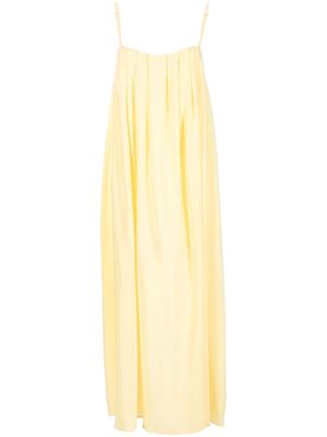 Federica Tosi pleat-detail sleeveless dress - Yellow