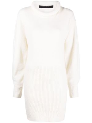 Federica Tosi roll-neck knitted jumper dress - Neutrals