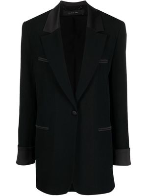 Federica Tosi single-breasted fitted blazer - Black