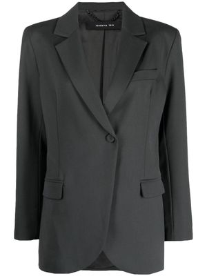 Federica Tosi single-breasted long-sleeve blazer - Grey