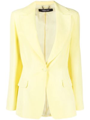 Federica Tosi single-breasted tailored blazer - Yellow