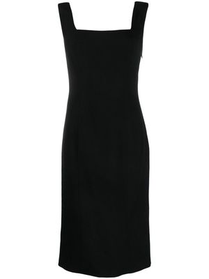 Federica Tosi square-neck sleeveless dress - Black