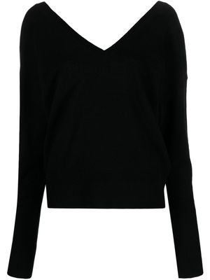 Federica Tosi V-neck long-sleeve cardigan - Black