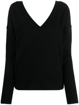 Federica Tosi V-neck long-sleeve jumper - Black