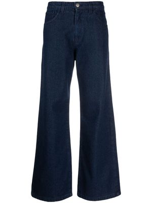 Federica Tosi wide-leg flared jeans - Blue