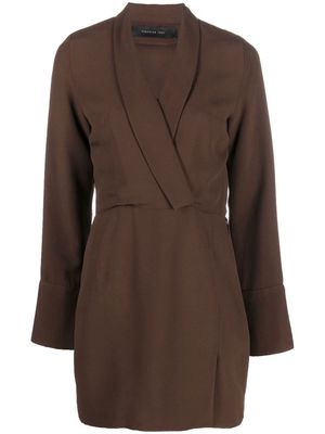 Federica Tosi wrap-style dress - Brown