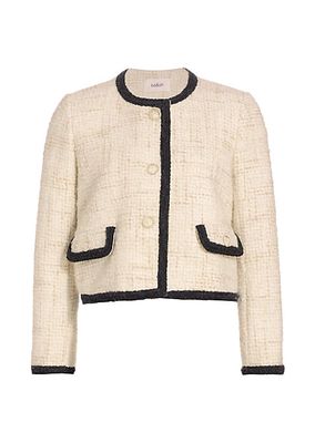 Fedji Cotton-Blend Tweed Crop Jacket