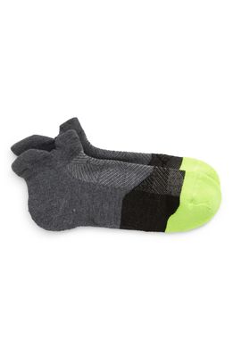Feetures Elite Max Cushion No Show Tab Socks in Glowing Gray