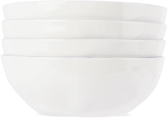 Feldspar White Cereal Bowl Set