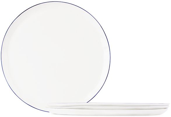 Feldspar White Dinner Plate Set