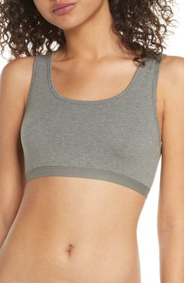 Felina Scoop Neck Knit Bralette in Sat Slate 