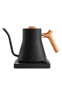 Fellow Stagg EKG Electric Pour Over Kettle in Matte Black W/Cherry Accents