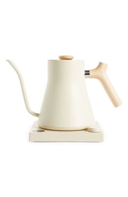 Fellow Stagg EKG Electric Pour Over Kettle in Sweet Cream W/Maple Accents