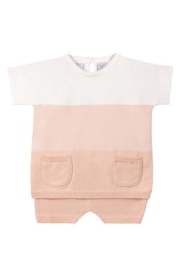 Feltman Brothers Ombré Short Sleeve Sweater & Knit Shorts Set in Blush 