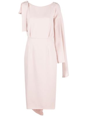 Fely Campo one-sleeve pencil dress - Pink