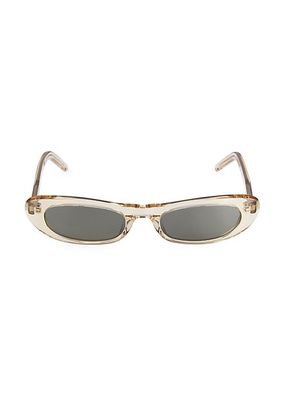 Feminine Fashion Icons Shade 53MM Oval Cat-Eye Acetate Sunglasses