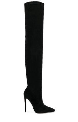 FEMME LA T21 Classic Over The Knee Boot in Black