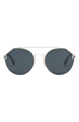 Fendi 52mm Aviator Sunglasses in Gold /Blue