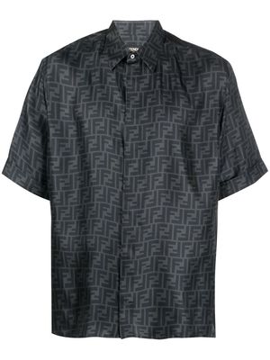 Fendi all-over logo-print shirt - Grey