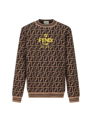 Fendi Allover Ff Motif Knit Jumper